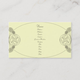 Chloe - Cream Business Card
