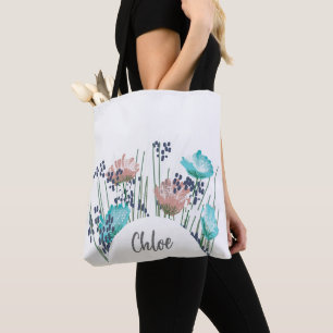 Chloe Floral Monogram Tote Bag