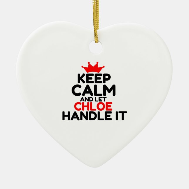 CHLOE HANDLE IT CERAMIC TREE DECORATION (Front)