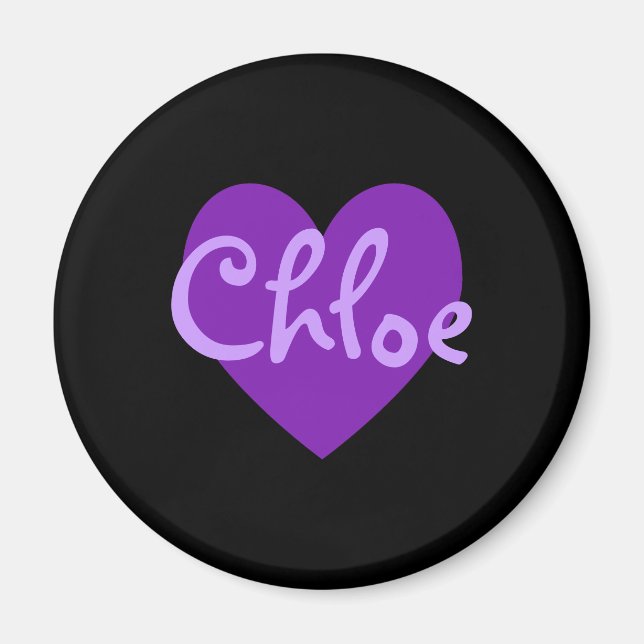 Chloe in Purple Magnet (Front)