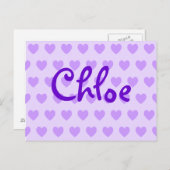 Chloe in Purple Postcard (Front/Back)