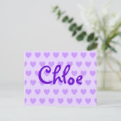 Chloe in Purple Postcard (Standing Front)