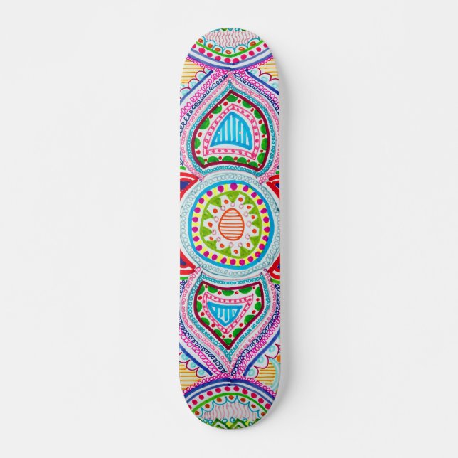 Chloe Lambertin Mandala Skateboard. Skateboard (Front)