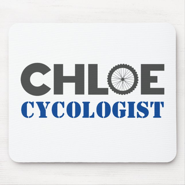 Chloe Mountain Biker Mouse Pad (Front)