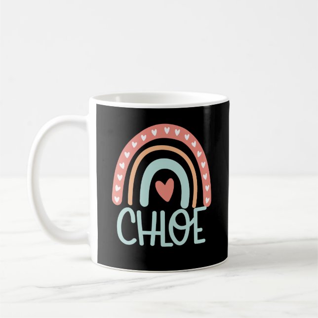 Chloe Personalised Name Gift Coffee Mug (Left)