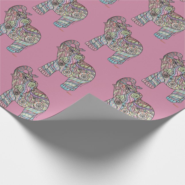 Chloé’s Colouring Art Wrapping Paper (Corner)