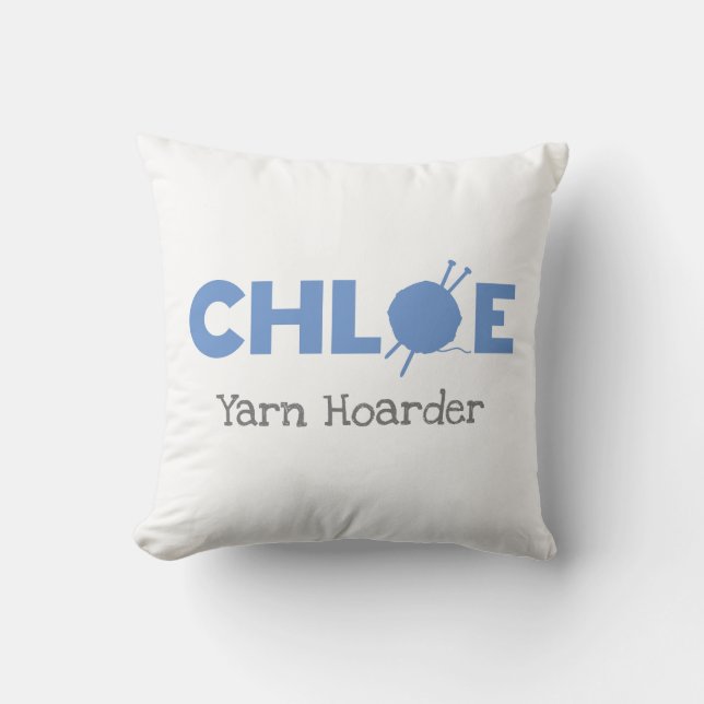 Chloe Yarn Hoarder Cushion (Front)
