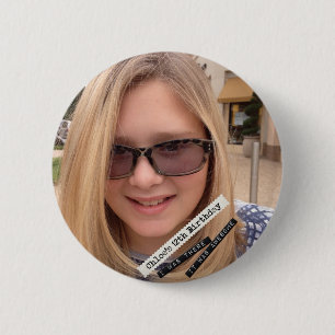 Chloe's 12th 6 cm round badge