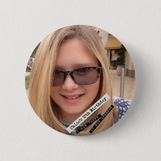 Chloe's 12th 6 cm round badge