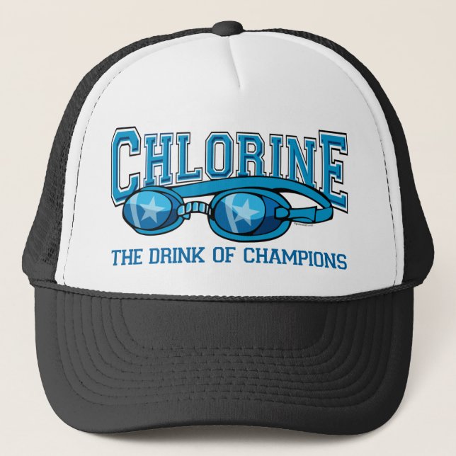 Chlorine Drink Of Champions Trucker Hat (Front)