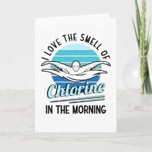 Chlorine Pool Swimming Club Swimming Teacher Card