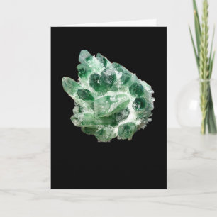Chlorite Quartz Rock Crystal Cluster Add Own Text Card