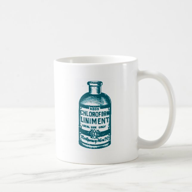 Chloroform bottle coffee mug (Right)