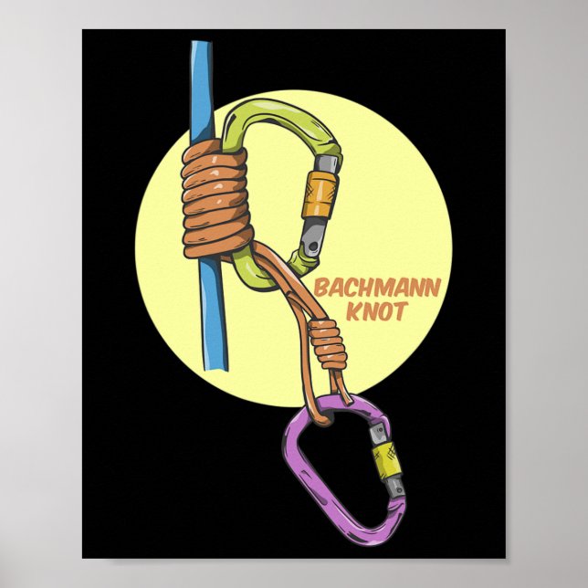 Chmann Knot Climbing Prusik  Poster (Front)