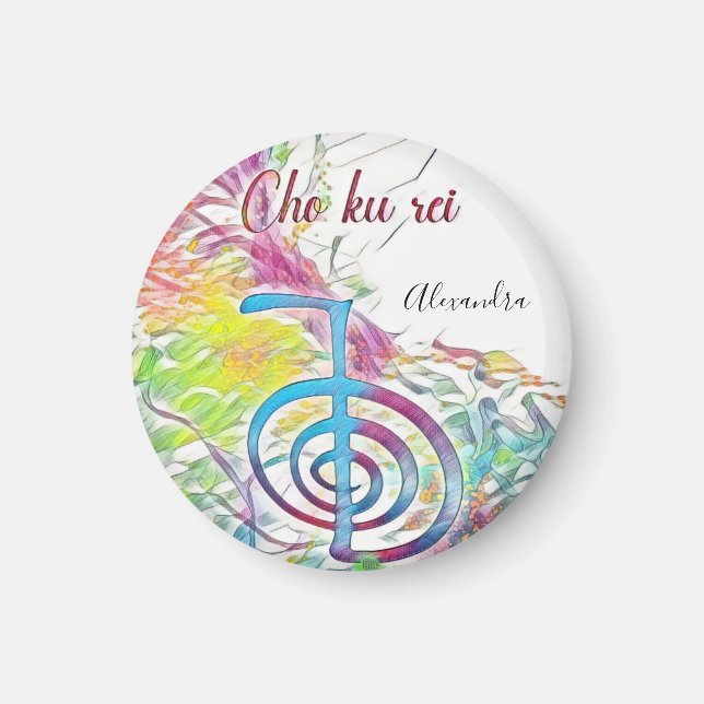 Cho Ku Rei - Abstract Watercolor Magnet (Front)