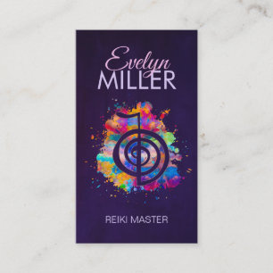 Cho ku Rei in colourful splatter Business Card