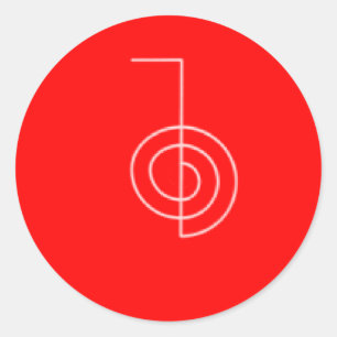 Cho Ku REi red Classic Round Sticker