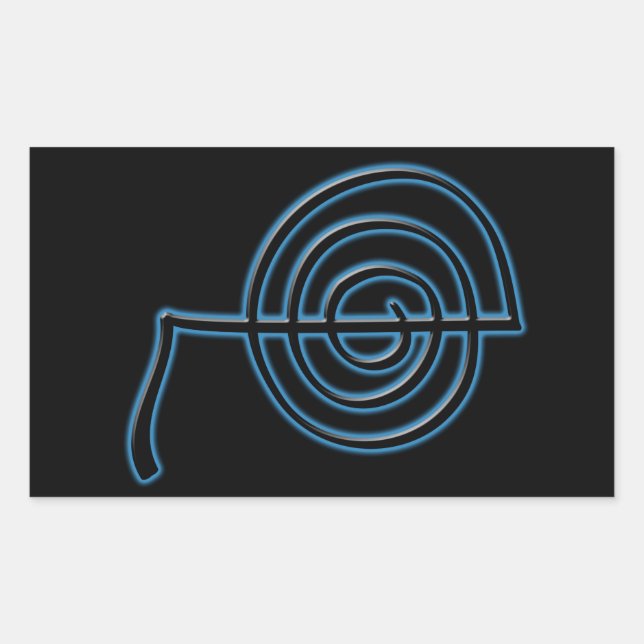 Cho Ku Rei Reiki Symbol Rectangular Sticker (Front)