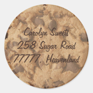 choc chip address stickers