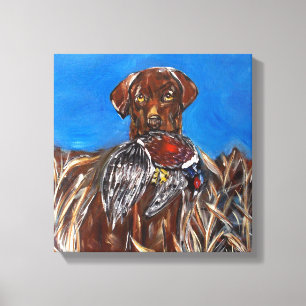 CHOC LABRADOR RETRIEVER CANVAS PRINT