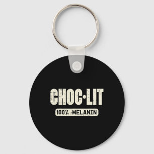 Choc Lit Melanin Black History Bhm African Men Wom Key Ring