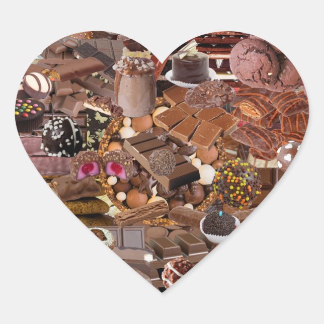 Chockablock chocs heart sticker (Front)