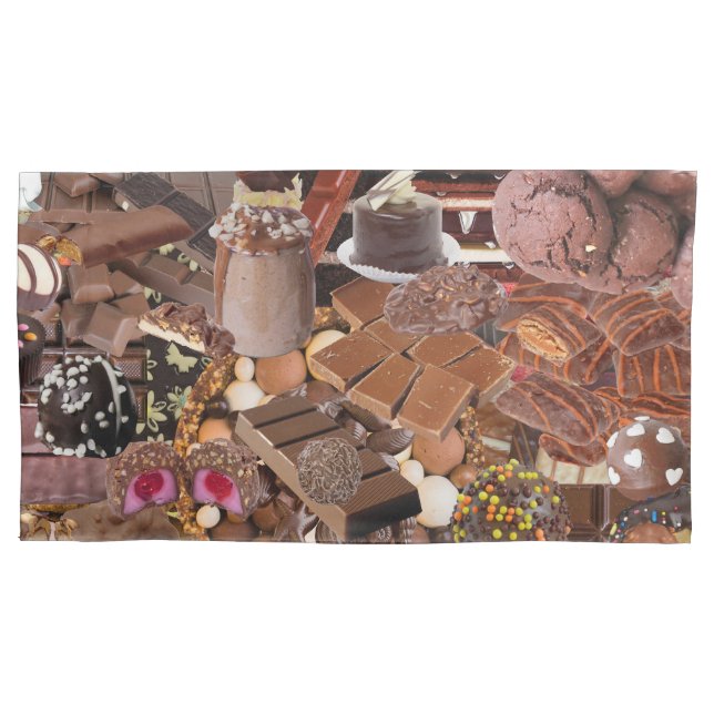 Chockablock chocs pillowcase (Front-Left)