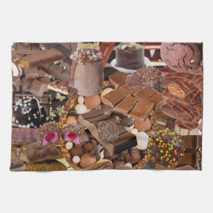 Chockablock chocs tea towel