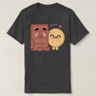 Choco And Pancake Couples Love Valentine Matching  T-Shirt