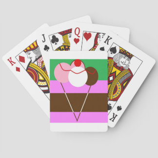 choco-cream-strawberry icecream playing cards