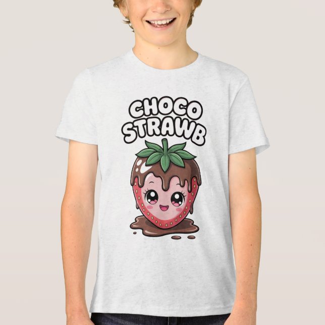 CHOCO STRAWB Tri-Blend SHIRT (Front)