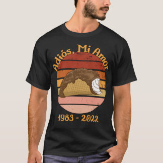 Choco Taco Adios Mi Amor Funny Ice Cream Black T-Shirt