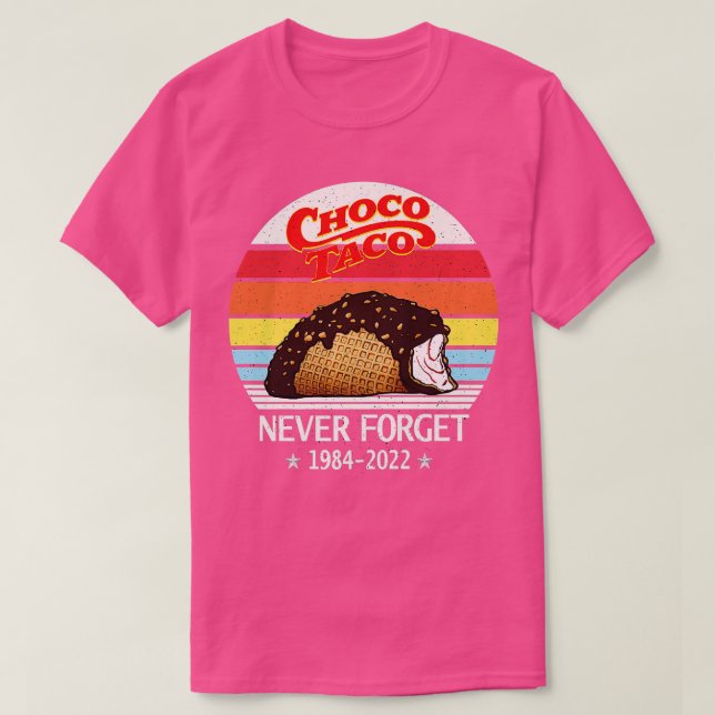 Choco Taco Never Forget Retro Style Funny  Premium T-Shirt (Design Front)
