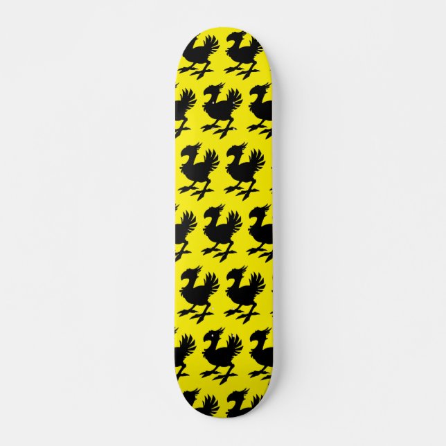 Chocobo Silhouette Skateboard (Front)