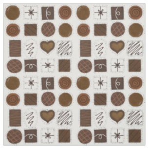 Chocoholic Bon Bon Candy Valentine's Day Foodie Fabric