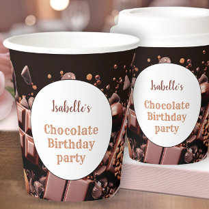 Chocoholic Hot Chocolate Cocoa Dark Paper Cups