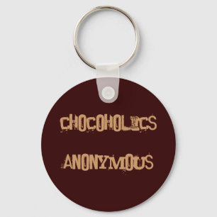 chocoholics anonymous key ring