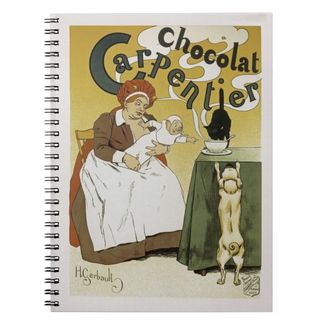 Chocolat Carpentier Spiral Notebook (Front)