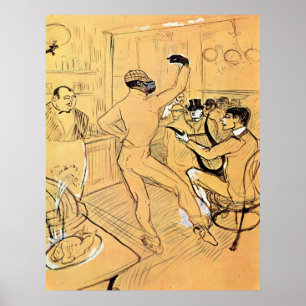 Chocolat dance by Toulouse-Lautrec Poster