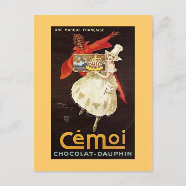 Chocolat Dauphin French Girls1924 Postcard (Front)