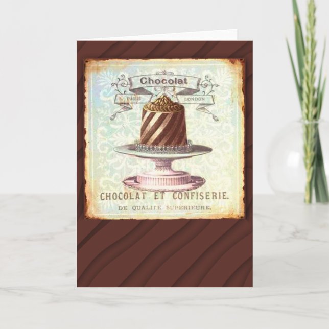 Chocolat et Confiserie Vintage Label Card (Front)