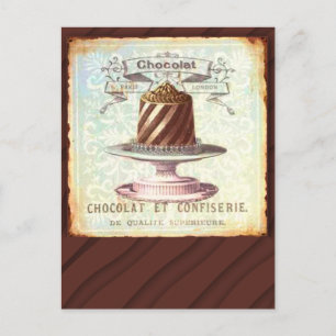 Chocolat et Confiserie Vintage Label Postcard