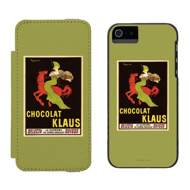 Chocolat Klaus Advertisement Poster Incipio iPhone Wallet Case (Side by Side)