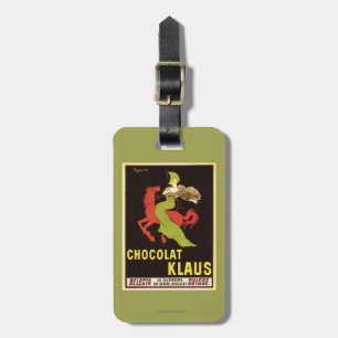 Chocolat Klaus Advertisement Poster Luggage Tag