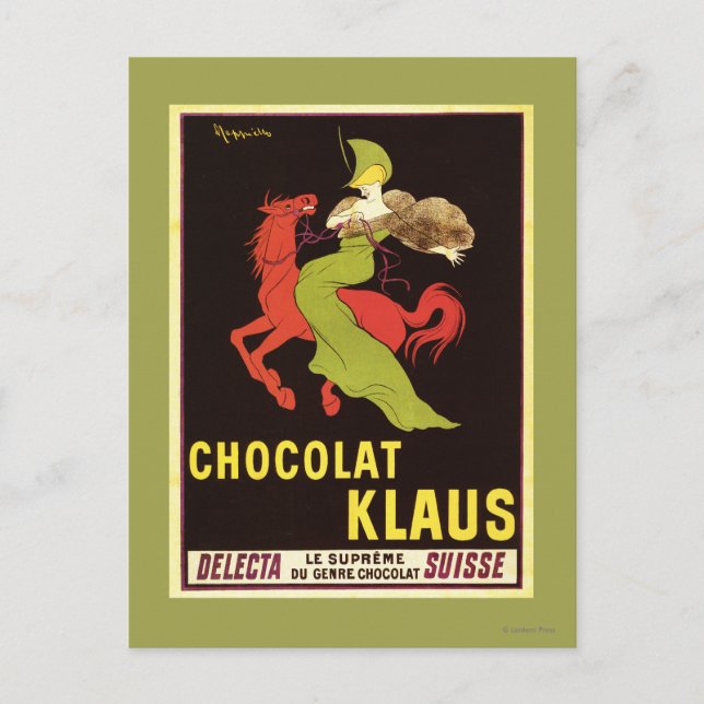 Chocolat Klaus Advertisement Poster Postcard (Front)