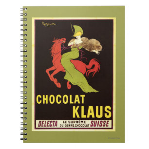 Chocolat Klaus Advertisement Poster Spiral Notebook