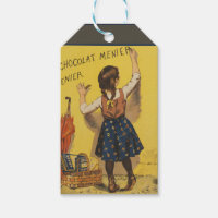 Chocolat Menier Little Girl Wall Writing 