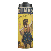 Chocolat Menier Little Girl Wall Writing 