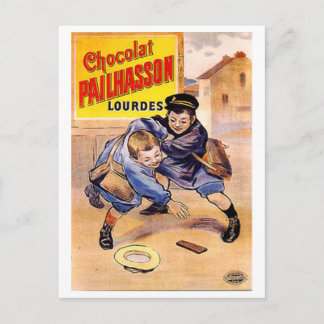 Chocolat Pailhasson Lourdes Vintage Ad Postcard