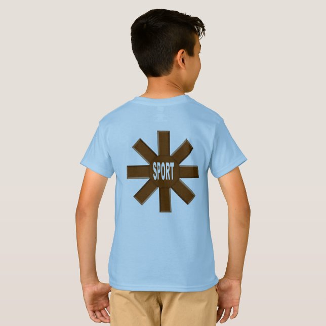 CHOCOLAT SPORT DOS Blue T-shirt (Back Full)
